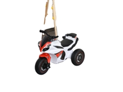 Motocicleta deslizante, Edad recomendada: 18-36 meses, Capacidad de peso: 20 kg, Funciones electrónicas con música, Tres ruedas, Material: Plástico