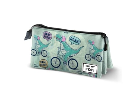 Oh My Pop! Dinorrr Portatodo Triple FAN 2.0, Verde