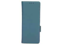 Capa De Couro Genuíno Para Galaxy Z Fold 2 Com Suporte Card Holder E Proteção Anti-queda Azul Céu