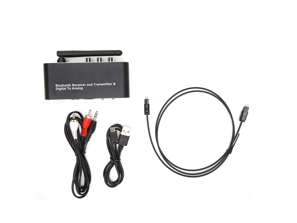 Conversor De Áudio Digital Para Analógico Portátil Óptico Coaxial Para Rca Para Celulares Tablets Tvs