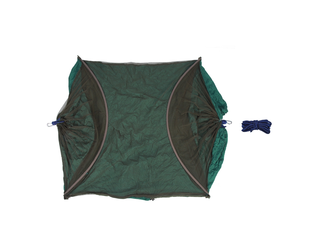 Hamaca Portátil De Camping Para 1 O 2 Personas, Integrada, Para Uso Interior/exterior, Verde Oscuro.