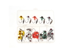 Kit De 25 Anzuelos Para Cabezas De Jig Con Ojos De Imitación Para Pesca De Lubina, Trucha Y Tipo Crappie (0,14 Oz/0,08 Oz)