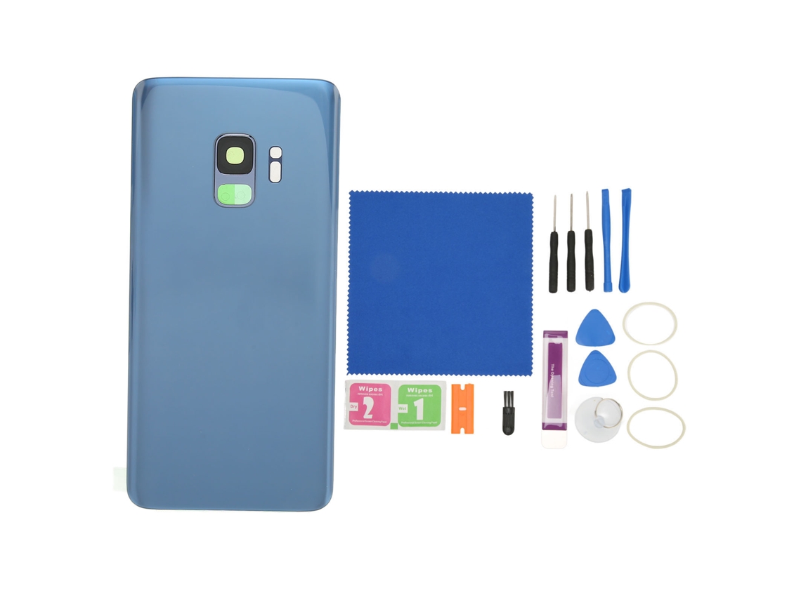 Cubierta De Cristal Trasero Con Kit De Herramientas De Reparación Para Samsung Galaxy S9 G960 Azul