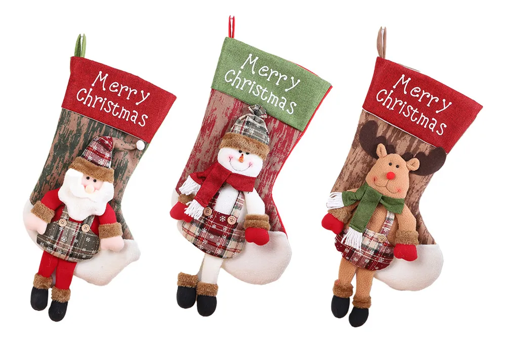 Nuevas medias navideñas grandes Tian Zi, medias Vayotoy