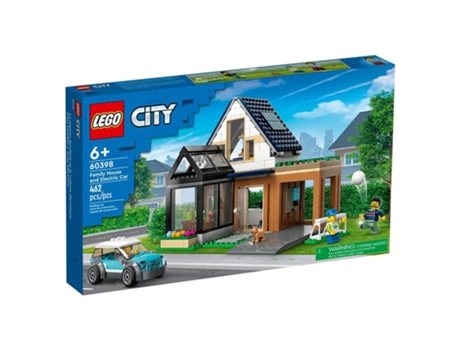 City Casa Familiar Y Coche Electrico LEGO