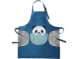 2026-33143-delantal De Animalito Pandita Impermeable Ajustable Para Cocina Bbq Chef Niños Adolescentes