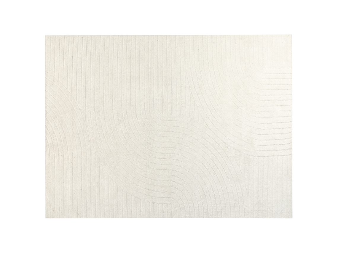 Alfombra de pelo corto BELIANI Dagari de Lana Beige 300x400
