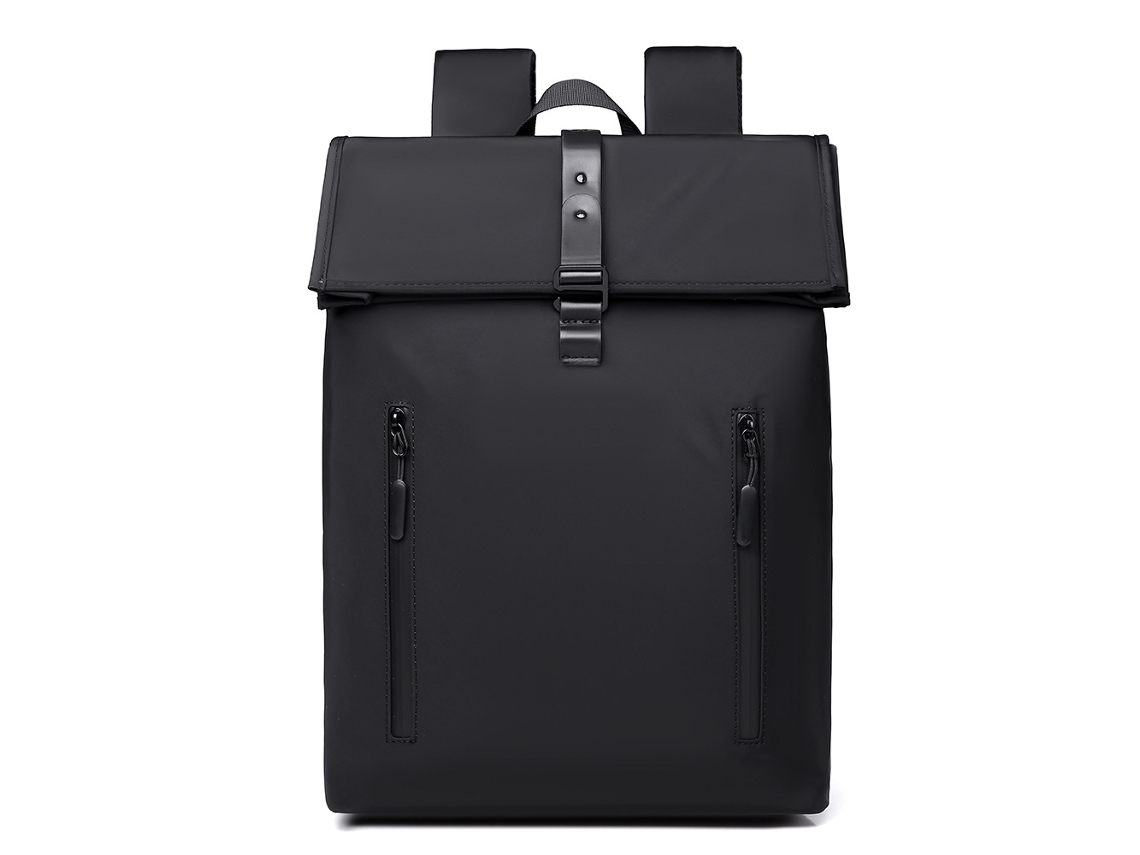 Mochila Enrollable Impermeable Henten Home Para Portátil De 15,6", Estilo Ejecutivo Unisex, Gran Capacidad, Negra