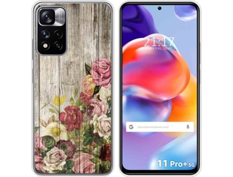 Carcasa para Xiaomi Redmi Note 11 Pro+ Plus 5G TUMUNDOSMARTPHONE Dibujos Madera 08 Multicolor