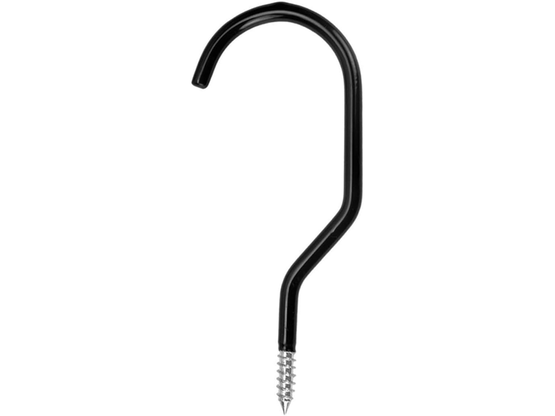 Juego de 4 ganchos de acero para bicicleta, negros. Slowmoose