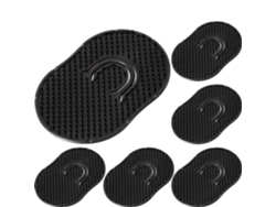 Peine de bolsillo, peine para champú, cepillo de masaje capilar, cepillo de masaje para el cuero cabelludo (negro)
