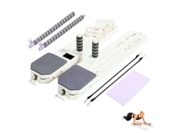 Tabla De Pilates Reformer Multifuncional Con Cuerdas De Resistencia,temporizador Y Esterilla.