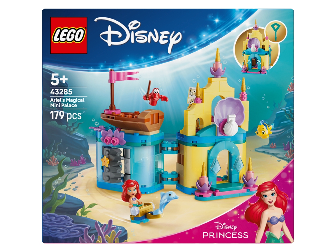 Lego® 43285 Disney Princess Mini Palacio De Ariel – Castillo Con 3 Personajes La Sirenita 5+