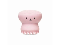 Cepillo de silicona con forma de medusa | Esponja y cepillo todo en uno para limpieza profunda: exfoliación, masaje y limpieza. Cepillo suave Rosewell