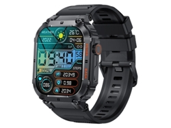 Reloj inteligente militar para hombre, pantalla HD de 1,96 pulgadas, monitor de frecuencia cardíaca y oxígeno en sangre, voz IA, IP67, Yizhood