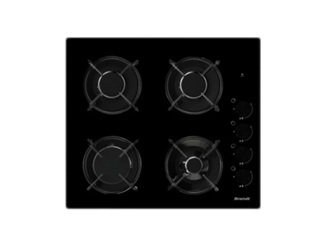 Placa de gas 60cm 4 fuegos negro BPG3400B - BRANDT