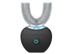 Cepillo de dientes eléctrico ultrasónico en forma de U GOKOCO para una limpieza bucal completa de 360 ​​grados y blanqueamiento dental automático.
