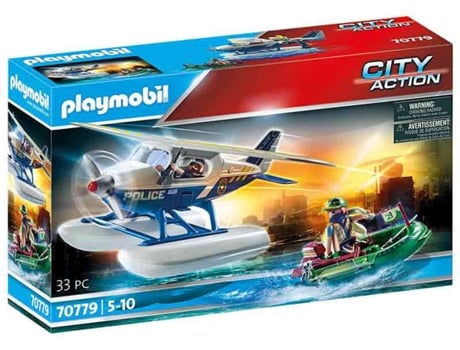 PLAYMOBIL PLAYMOBIL City Action: Policía Hidroavión (Edad Mínima: 5)