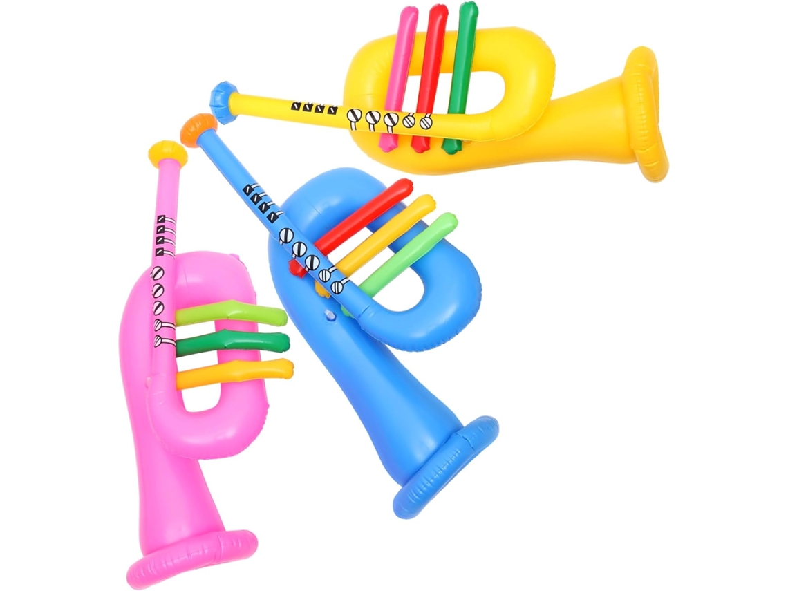 Juego De Instrumentos Inflables Para Niños Y Niñas, Juguete De Pvc Coloridoido De 3 Piezas