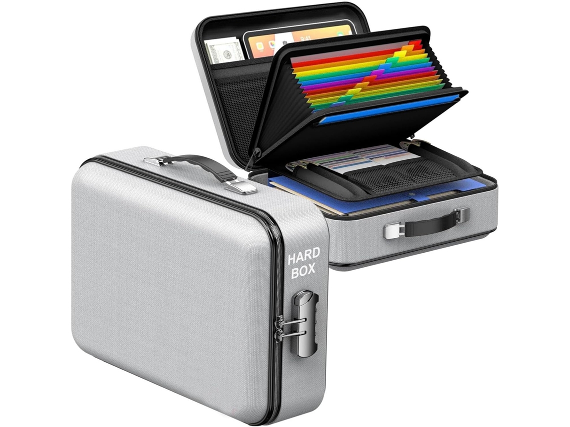Organizador De Archivos Cerrado, Impermeable Y No Inflamable, Con Múltiples Compartimentos.