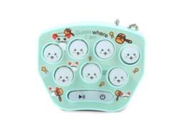 Brinquedo De Jogo De Memória Hamster Mini Chaveiro Com Botão Eletrônico Ciano