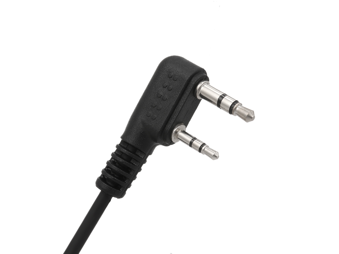 Auriculares Con Tubo Acústico Y Micrófono Ptt Para Radio Bidireccional Kenwood Baofeng Retevis De 2 Pines.
