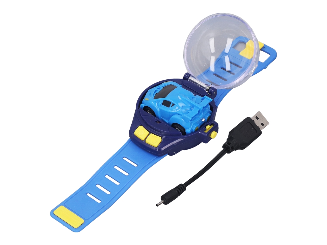 Lindo Mini Reloj De Coche Con Control Remoto Recargable Por Usb Para Niños Y Niñas - Azul