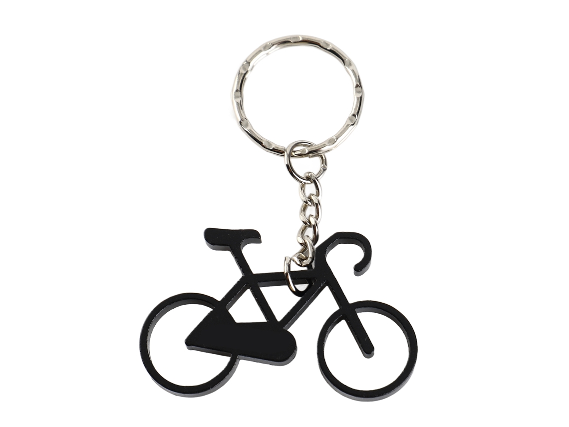Llavero De Bicicleta De Aleación De Aluminio Mini, Llavero De Metal Para Bolso/mochila, Negro