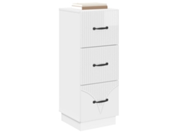 Maison Exclusive - Cajonera Brillante 33 X 34,5 X 87 Cm Madera De Ingeniería