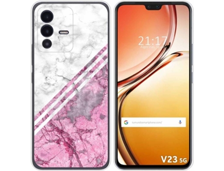 Carcasa para Vivo V23 5G TUMUNDOSMARTPHONE Dibujos Mármol 03 Multicolor