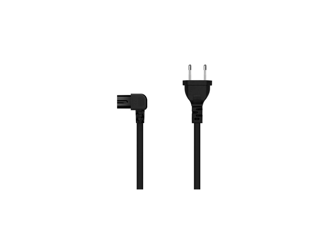 Cable de Alimentación Tipo 8 Iec-320-C7 1,8 Metros Recubierto de Negro OHMIUN