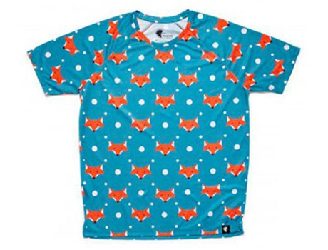 Camiseta de Hombre para Running HOOPOE Fox Azul (S)