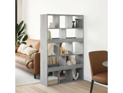 Biombo Divisor | Biombo Separador | Separador De Ambientes Madera Gris Hormigón 100x33x156,5 Cm