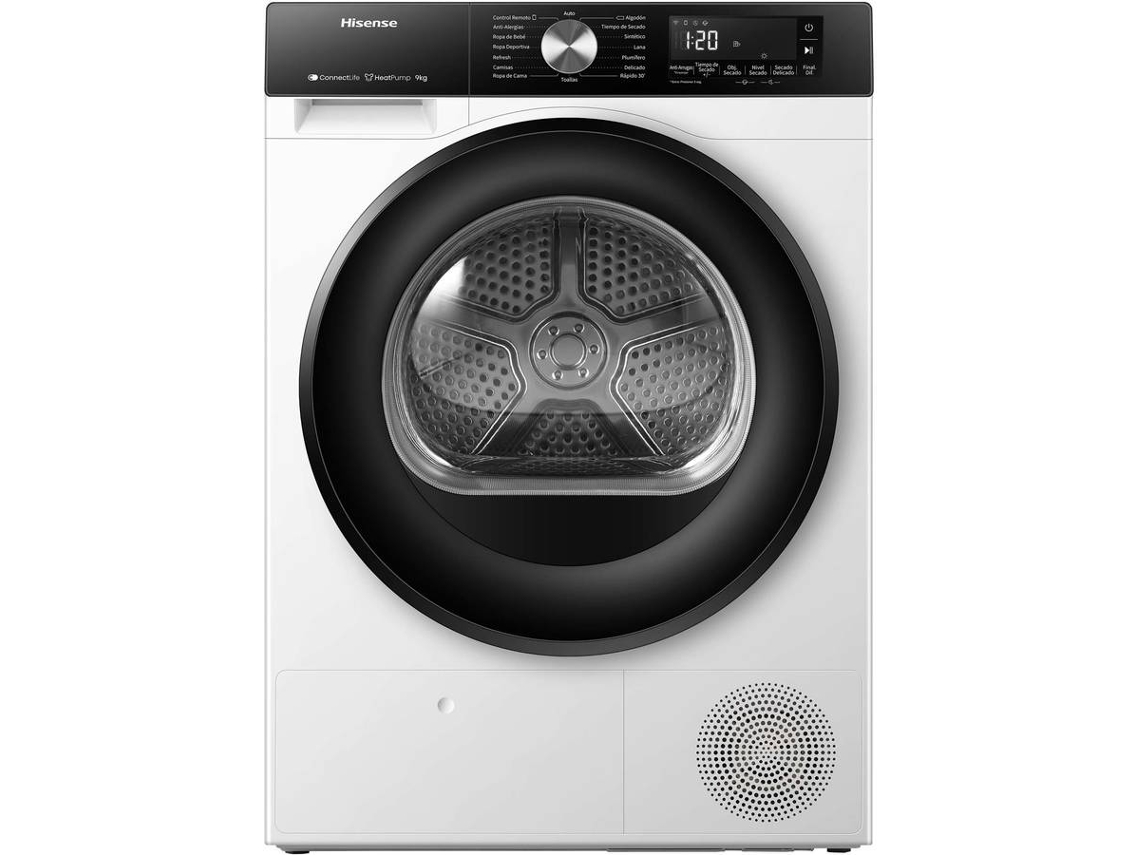 Secadora HISENSE DH3S902BW3 (9 kg Bomba de Calor Blanco