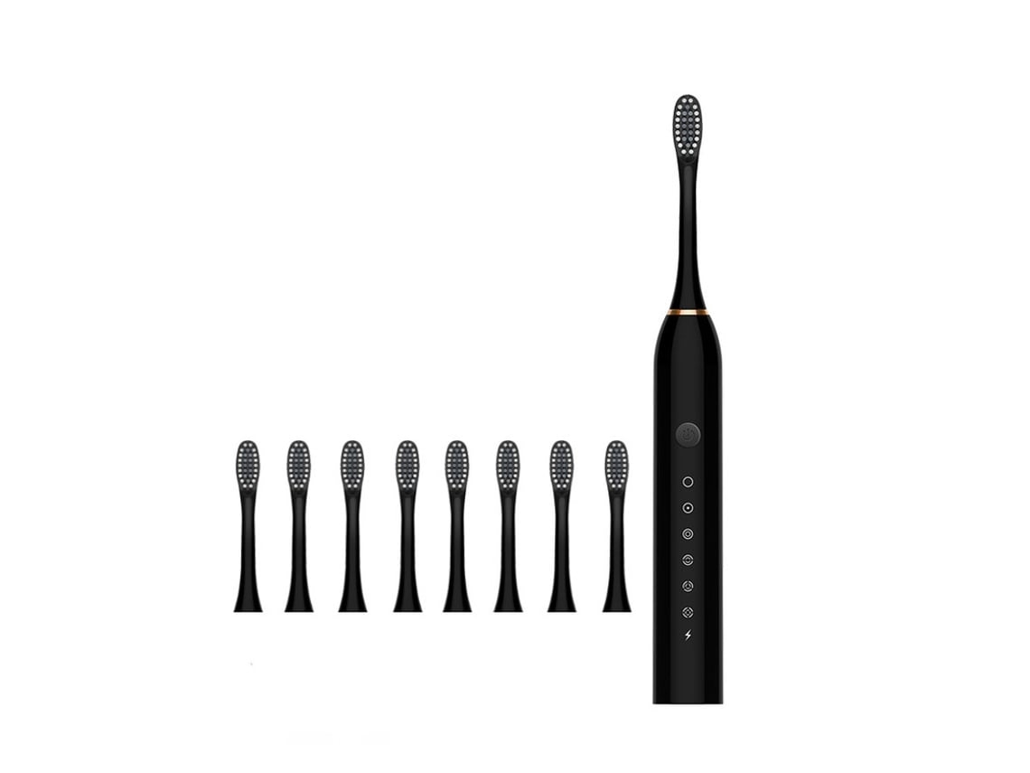 Cepillo De Dientes Eléctrico Ultrasónico Con 8 Cabezales*