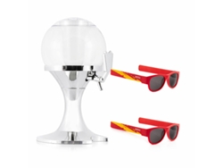 Pack Dispensador De Cerveza Refrigerante Innovagoods Y 2 Gafas De Sol Enrollables Sunfold Spain Red