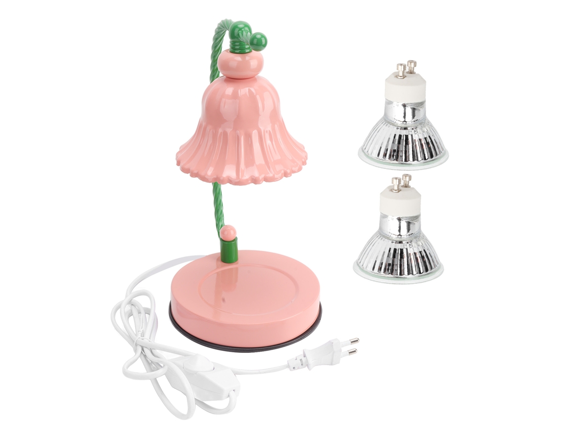 Rebe-lámpara Calientevelas Regulable Con 2 Bombillas Rosa Para Decoración Hogar 110-240v Enchufe Eu Fuente De Luz 220v