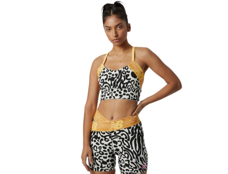 Sujetador de Mujer para Deporte NEW BALANCE Poliéster Negro (XS)