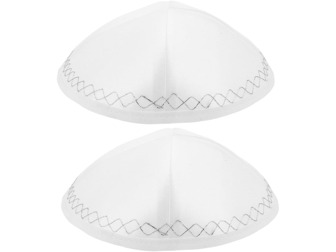 2 Gorros Religiosos Blancos Para Hombre, Elegantes Sombreros Para Ceremonias Religiosas Y Bodas.