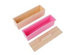 Molde Rectangular De Silicona De 900 Ml Con Tapa Para Hacer Jabón Casero, Pasteles, Chocolate Y Helados.