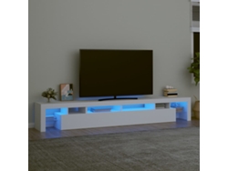 Mueble Tv con Luces Led 260 x 36,5 x 40 cm Blanco-Derivados