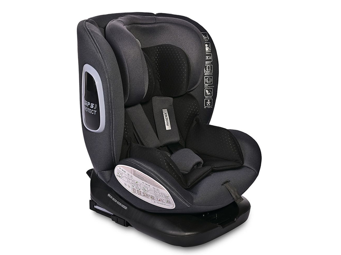 Silla de auto PHOENIX i-size ISOFIX 360 (40-150 cm) de LORELLI Black Jasper