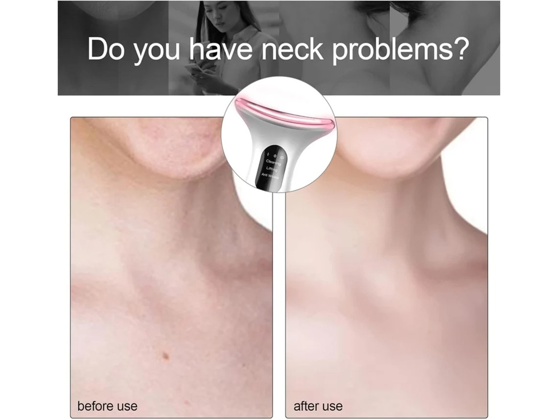 Dispositivo de belleza facial 3 en 1 para el cuello, masajeador facial portátil para el cuidado de la piel, Bestvite