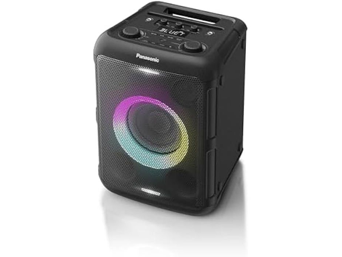 Parlante portátil Bluetooth con luces integradas Panasonic Sc ​​Bmax5e K 75w