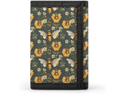 Cartera Compacta Poliéster Con Cremallera Para Hombre Diseño Estampado