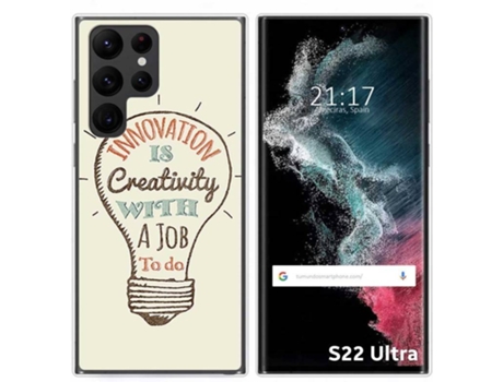 Carcasa Samsung Galaxy S22 Ultra 5G TUMUNDOSMARTPHONE Dibujos Creativity Multicolor