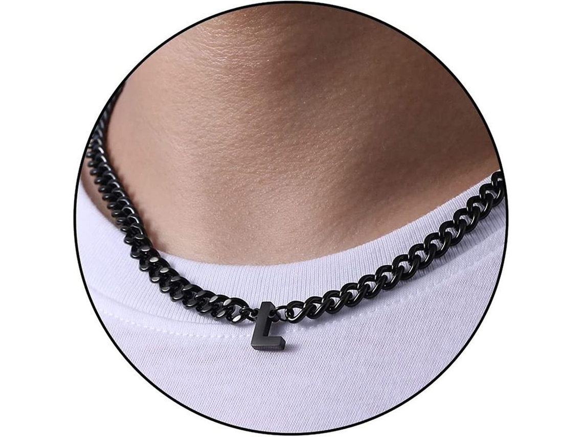 2026-cadena De Eslabón Cubano Con Letra Inicial A-z Para Hombres Mujeres Niños Acero Inoxidable 6.5mm 18+2 Pulgadas Regalo De Joyería