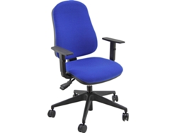 Silla de Escritorio Operativa UNIST Sincro Simpel Brazos ajustables (Azul - Tapizada)