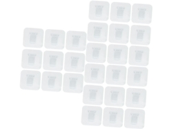 60 Piezas De Soportes Adhesivos Transparentes Para Estantes, Autoadhesivos Para Fijación.