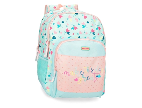Mochila Escolar ROLL ROAD Queen of Hearts Dos Compartimentos